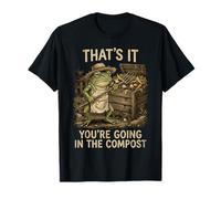 Ecco Cosa stai Andando nel Compost Funny Gardener Frog Maglietta