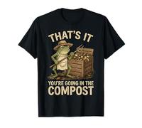 Ecco Cosa stai Andando nel Compost Funny Gardener Frog Maglietta