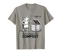 Ecco Cosa stai Andando nel Compost Funny Gardening Frog Maglietta