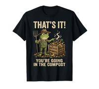 Ecco Cosa stai Andando nel Compost Funny Gardening Frog Maglietta