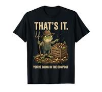 Ecco Cosa stai Andando nel Compost Funny Gardening Frog Maglietta