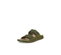 ECCO Cozmo Sandali da uomo con fibbia a due bande, Nubuck ghianda, 42 EU