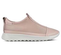 Ecco donna Flexure mezza scarpa slip-on in pelle rosa