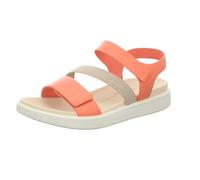 ECCO donna Flowt 2 Band Sandalo, Nubuck corallo, 38/38.5 EU