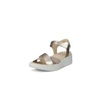 Ecco Donna Flowt Wedge LX 273323 Pelle Pure White Gold Sandali 37 EU