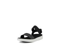 ECCO Flowt W Flat Sandal, Donna, Nero (Black), 41 EU