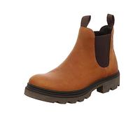 ECCO Raschietto da Infilare Elastico Chelsea Stivaletti Uomo Marrone UK 7 - 12
