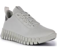 Ecco Gruuv Dritan Nappa Elastic Leather Trainer Nero Bianco EU 41-46