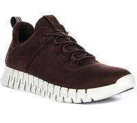 Ecco Gruuv Dritan Nappa Lace Up Elastic Nubuck Scarpe Da Uomo In Moca UK 7 - 12