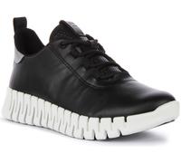 Ecco Gruuv Dritan Nappa Lace Up Elastic Trainer Da Donna In Blu EU 37-42