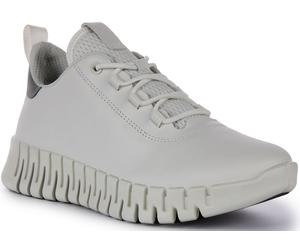 Ecco Gruuv Dritan Nappa Lace Up Elastic Trainer Da Donna In Blu EU 37-42