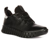 Ecco Gruuv W Dritan G Tex Fluidform Elastic Donna Trainer In Nero UK 4 - 9