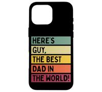 Ecco Guy The Best Dad In The World Father's Day Retro Custodia per iPhone 16 Pro Max