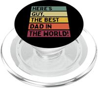 Ecco Guy The Best Dad In The World Father's Day Retro PopSockets PopGrip per MagSafe