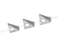 Applique a parete triangolare led sottopensile ECCO 273370307 acciaio