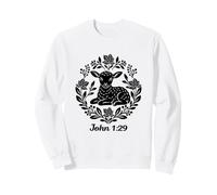 Ecco l'Agnello Giovanni 1:29 Christian Faith Scripture Shirt Felpa