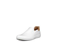 ECCO Men's Soft 7 Easy Slip On Sneaker, White/Lion, 11-11.5