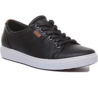 ECCO Morbido 7 IN Luce Bianca Wright Eva Suola con Lacci Trainer Misura UK 3- 9