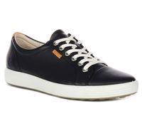 Ecco Morbido 7 W Su Treno Contrasto Lungo Pizzo Pelle Donna Sportivo Navy UK 4 -