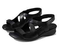 ECCO Sandali Felicia CrossWedge Donna, Nero, 39 EU