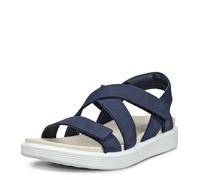 ECCO Sandalo morbido da donna con cinturino incrociato, blu marino, 4.5 UK