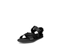ECCO Sandalo piatto Samara Donna, nero, 7-7.5