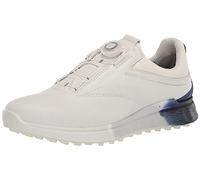 ECCO Scarpe da Golf ibride Impermeabili S-Three Boa Gore-Tex da Uomo, Bianco/Blu profondità/Bianco Brillante, 38.5/39 EU