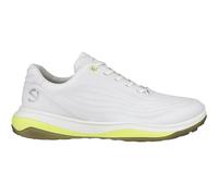 ECCO Men's LT1 Hybrid Waterproof Golf Shoe, White/Yellow, 8-8.5