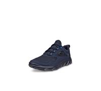 Ecco Mx W Low Gore Tex Pelle Rete Allacciato Trainer Da Donna In Blu EU 36-42