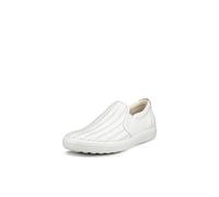 ECCO Sneaker Slip-on da Donna Soft 7 Woven 2.0, Bianco, 38/38.5 EU