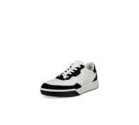 ECCO Sneaker Street Court Lace Uomo, Nero/Bianco, 10-10.5