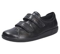 ECCO Soft 2, Sneakers, Donna, Nero (Black With Black Sole), 41 EU