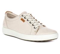 Ecco Soft 7 Su Treno Contrast Long Lace Up Scarpe Da Donna In Beige UK 3 - 9