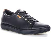 Ecco Soft 7 W On 430003 21038 Contrast Long Lace Trainer Navy Donna UK 3 - 9