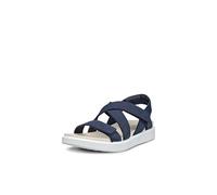 ECCO Soft Sandal Cross Strap, Donna, Blu Navy, 40 EU