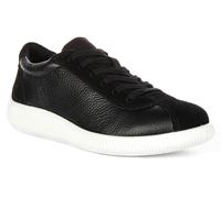 Ecco Soft Zero Comfort Lace Up Adulto Donna Trainer Nero Bianco EU 37-42