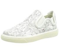 ECCO Street Tray, Scarpe da Ginnastica, Bianco con Stampa Floreale, 34 EU