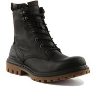 ECCO Tredtray Donna Pizzo Pelle Escursionista Stivali IN Nero Taglia UK 3- 9