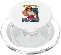 Ecco un quarto di chiamata qualcuno a cui importa divertente PopSockets PopGrip per MagSafe