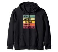 Ecco Walter The Best Dad In The World Father's Day Retro Felpa con Cappuccio