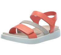 ECCO Women's Flowt 2 Band Sandal, Coral Nubuck, 12-12.5