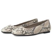 ECCO Women's Margot Plain Toe Ballerina, Dark Clay Snake Print, 11-11.5