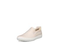 ECCO Women's Soft 7 Easy Slip On Sneaker, Limestone/Straw, 6-6.5