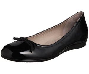 ECCO Women's Touch Ballerina 2.0 Ballet Flat, Nero, 3/3.5 UK