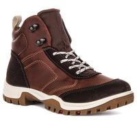 Ecco Xpedition Impermeabile con Lacci Morbido Foderato Donna Stivali IN Marrone