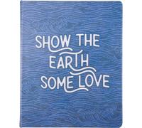 Eccolo Large Recycled Lined Journal Notebook with “Show The Earth Some Love” Emb