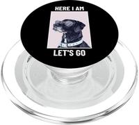 Eccomi, andiamo (grafica divertente con un cane) PopSockets PopGrip per MagSafe