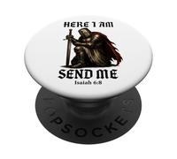 Eccomi, mandami i Cavalieri Templari Crociati - Isaia 6:8 PopSockets PopGrip Adesivo