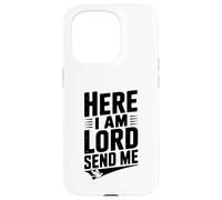 Eccomi, Signore mi manda la fede cristiana Custodia per iPhone 15 Pro