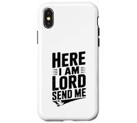Eccomi, Signore mi manda la fede cristiana Custodia per iPhone X/XS